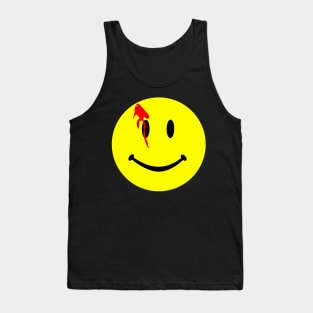 Smiley with a bullet to the head Tank Top